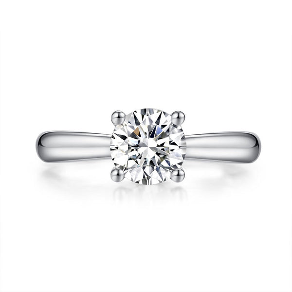 Moissanite Engagement Ring | Moissanite Silver Ring | Cassims&Co.
