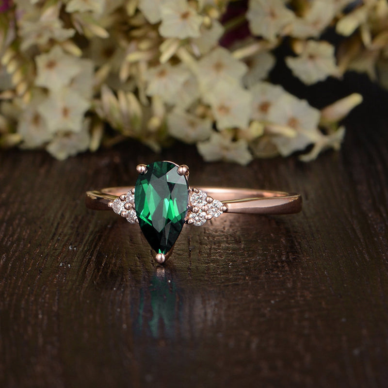 Antique Emerald Diamond Old Mine Ring 2.95 CTW – 23carat